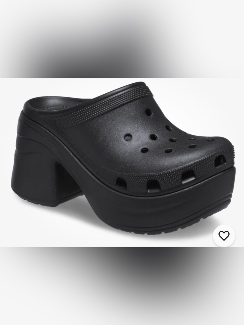 NWT CROCS Black siren Platform Clogs size 11